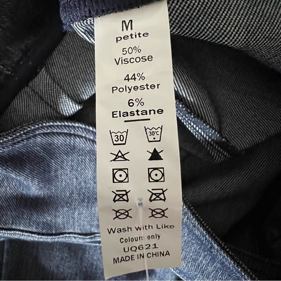 HALARA Flex High-Waisted Blue Crossover Washed Flare Stretch Soft Jeans NEW Mp - Picture 9 of 10